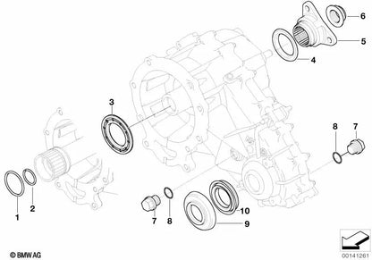 Anillo elástico para BMW E46, E53 (OEM 27107546690). Original BMW.