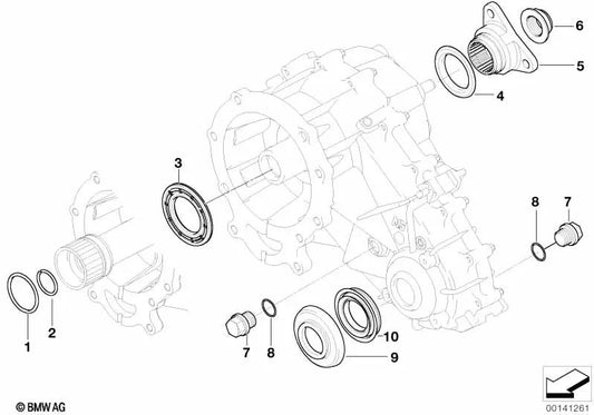 Anel elástico para BMW E46, E53 (OEM 27107546690). BMW original.