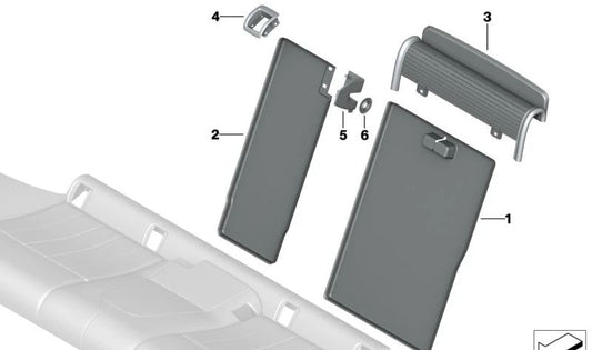 SUPPORT SETALD SUPPORT OEM 52207436511 for BMW F90, G30, G38. Original BMW.