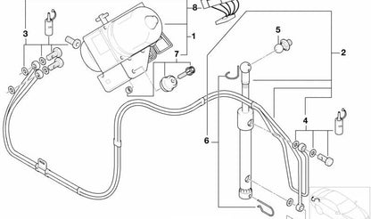 Juego de tornillos huecos OEM 54348410306 para BMW E36, Z3. Original BMW.