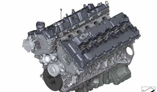 Motor completo OEM 11002447380 para BMW Serie 7 G12 M760Li xDrive. Compatible con modelos G12 (7H61, 7H62) con motor N74B66B. Original BMW.