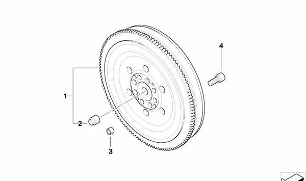 Volante bimasa OEM 21207533869 para BMW E60, E61, E83 y E53. Original BMW.