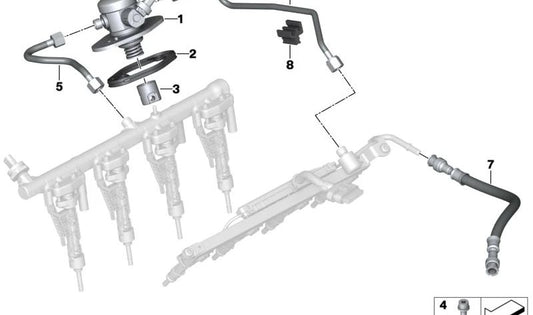 BMW connection cable 1 F70 series, series 2 U06, series 3 G20N, G21N, 4 G22N series, G23N, G26N, 5 G60 series, G61, G68, 7 G70 series, x1 U11, U12, X2 U10, X3 G45, X5 G05N, G18N, X6 G06N, X7 G07N, XM G09 Mini F65, F66, U25 (OEM 13539456688). Original BMW