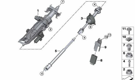 Doppelgelenk for BMW X5 F95, G05, X6 F96, G06, X7 G07, XM G09 (OEM 32305A03E70). Genuine BMW