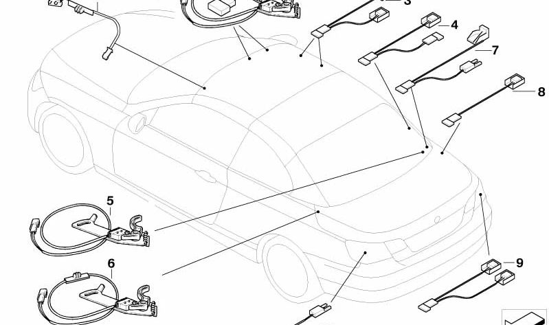 Sensor de posición maletero (Hallsensor) OEM 61316958127 para BMW E93, E93N. Sensor original BMW para apertura/cierre del maletero.