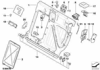 Unlocking unit for BMW E46, E39 (OEM 52208221531). Original BMW