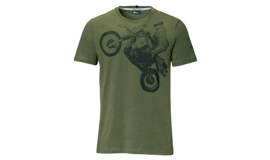 Camiseta Jump oliva talla XXL OEM 76617109990 para hombre, válida para BMW. Original BMW Motorrad.