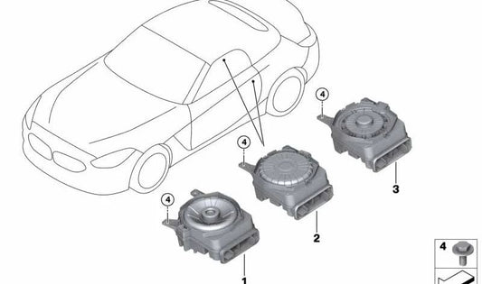 Zentralbass für BMW Z4 G29 (OEM 65132622497). Original BMW