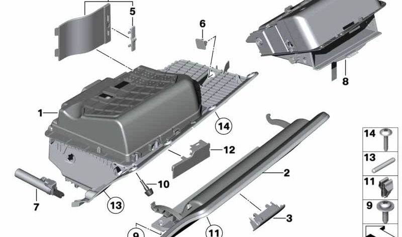 OEM 51169203808 Glovers for BMW F07 (5 GT Series). Original BMW.