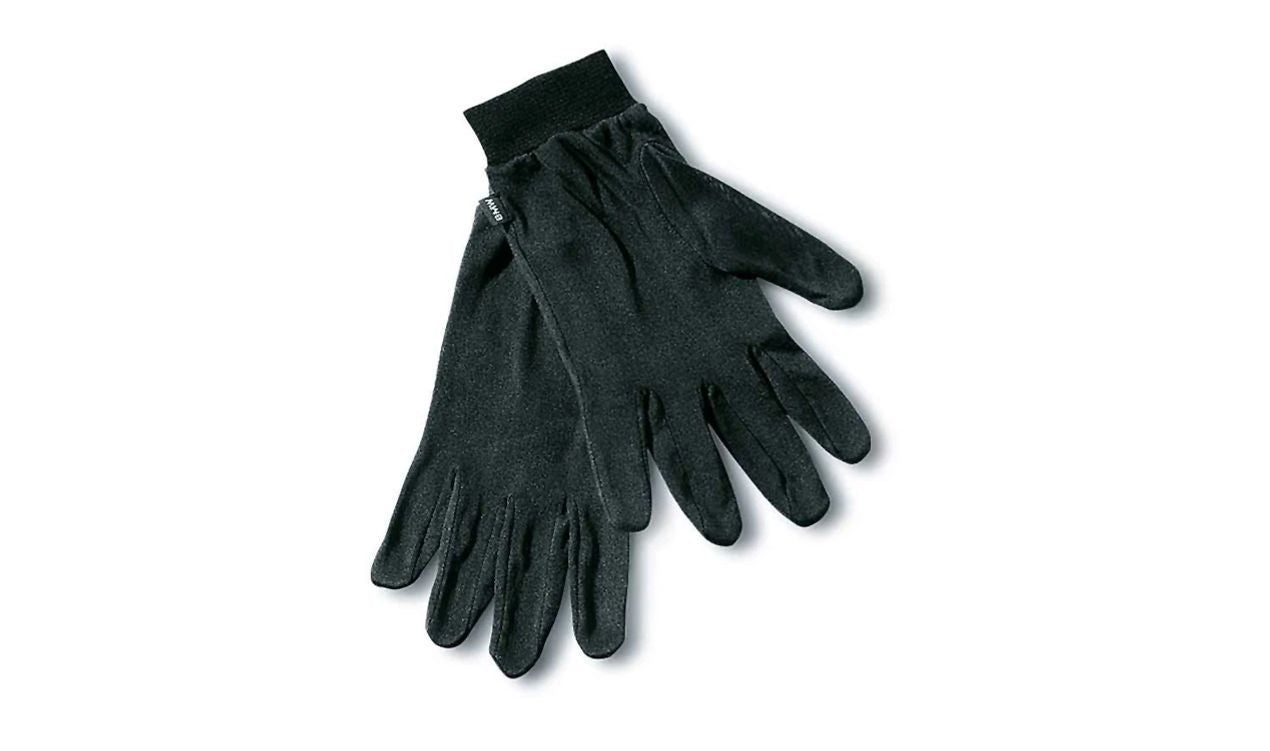 Guantes interiores de seda negros talla 7 OEM 72607669469 válido para motos BMW. Original BMW Motorrad.