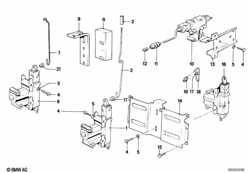 Actuator for BMW E24, E23 (OEM 51261367781). Original BMW