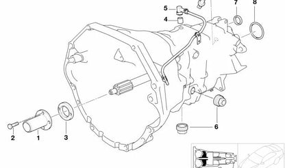 Wellendichtring para BMW E36, E46, E34, E39, E60, E61N, E63, E64, E38, E31, E52 (OEM 23121222769). Original BMW