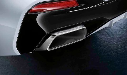Exhaust Pipe Trims for BMW G30, G31 (OEM 188302449924). Genuine BMW