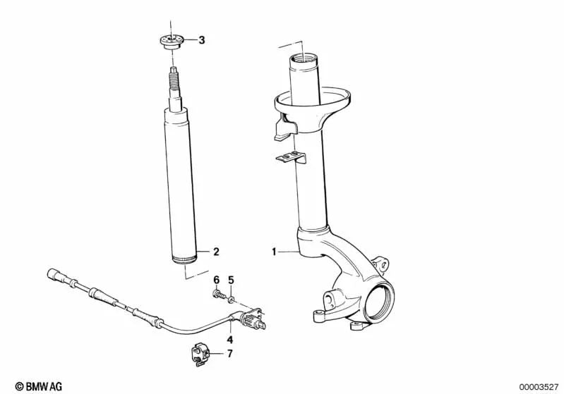 Sensor de impulso para BMW E30 (OEM 34521178788). Original BMW.