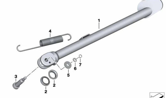Muelle de tensión OEM 46537681031 para BMW Motorrad R nineT, R1200 RT, R1200 R, R1200 ST. Original BMW Motorrad.