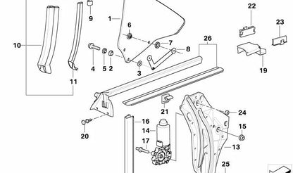Arandela para BMW E36, E31 (OEM 51361970917). Original BMW