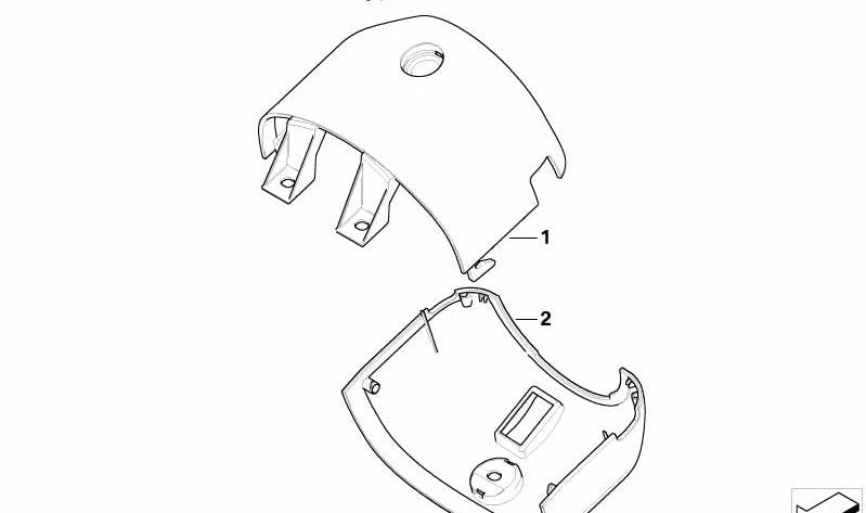 OEM in pelle leggera incorporata superiore OEM 32318020627 per BMW Z8 E52. BMW originale.