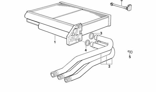 Tube BMW 5 E34 (OEM 64118391913). BMW d'origine