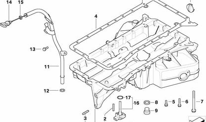 Tornillo Hexagonal con Arandela para BMW Serie 3 E36, E46, F34, F34N; Serie 5 E34, E39, F07, F10, F11, F18; Serie 6 F06, F12, F13; Serie 7 E32, E38, E65, F01, F02, F04; Serie 8 E31; X5 E53; Z8 E52; MINI R50 (OEM 07119903947). Original BMW.