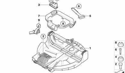 Aro centrador para rueda de repuesto OEM 51713402101 para BMW E83. Original BMW.
