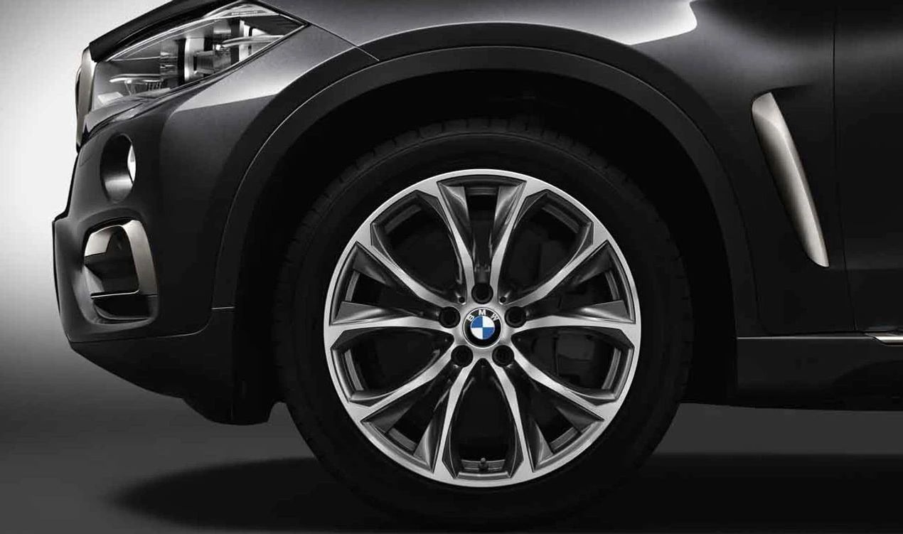 BMW Alloy Tire V-Radio 597 20 "(10x20 ET40) Bicolor Grey Color OEM 3611685878 pour BMW X6 F16 {SDRIVE35I, XDrive28i, xDrive30d, xDrive35i}. BMW original.