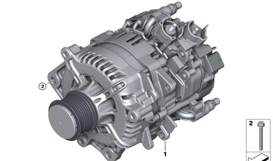 MOTEUR DE GÉNÉRATEUR DE STARTER 12317926530 pour BMW G60, G61 {520D, 523D Versions avec y sans xdrive}. BMW d'origine.