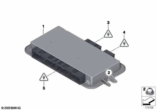 Footrest module for BMW F07, F18, F01N, F02N (OEM 61356992948). Genuine BMW