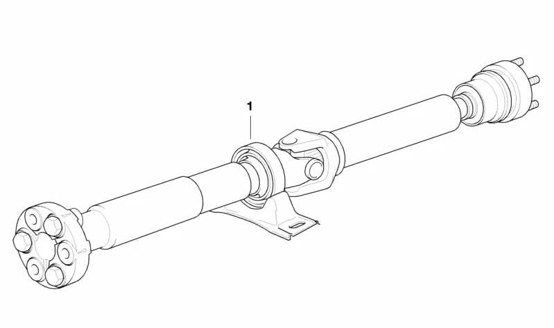 Asse di trasmissione per la serie BMW 3 E36 (OEM 26112227222). BMW originale.