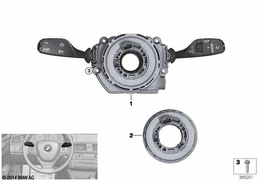 Centro di controllo della colonna di gestione per BMW I I12, I12N, I15, BMW X4 F26, X6 F16, F86 (OEM 61316833424). BMW originale