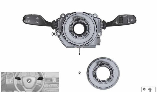Steering Column Control Center for BMW X4 F26, X6 F16, F86 (OEM 61316833422). Original BMW