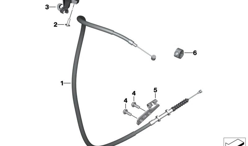 Trazione della frizione OEM 32738405178 per BMW S 1000 RR (K67), M 1000 RR (K66) motocicli. BMW MOTORAD originale.