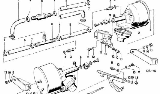 Conector distribuidor de freno OEM 34331103544 para BMW E21, E12, E28, E24, 2002, 1502. Compatible con sistemas de freno originales. Pieza genuina BMW.