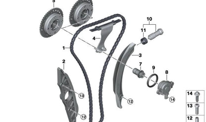 Válvula central VANOS OEM 11368696446 para BMW F20, F21, F22, F23, F30, F31, F32, F33, F34, F36, F40, F44, F45, F46, F48, F52, F55, F56, F57, F60, F65, F66, F97, F98, G01, G02, G05, G06, G07, G08, G11, G12, G14, G15, G16, G20, G21, G22, G23, G26, G2