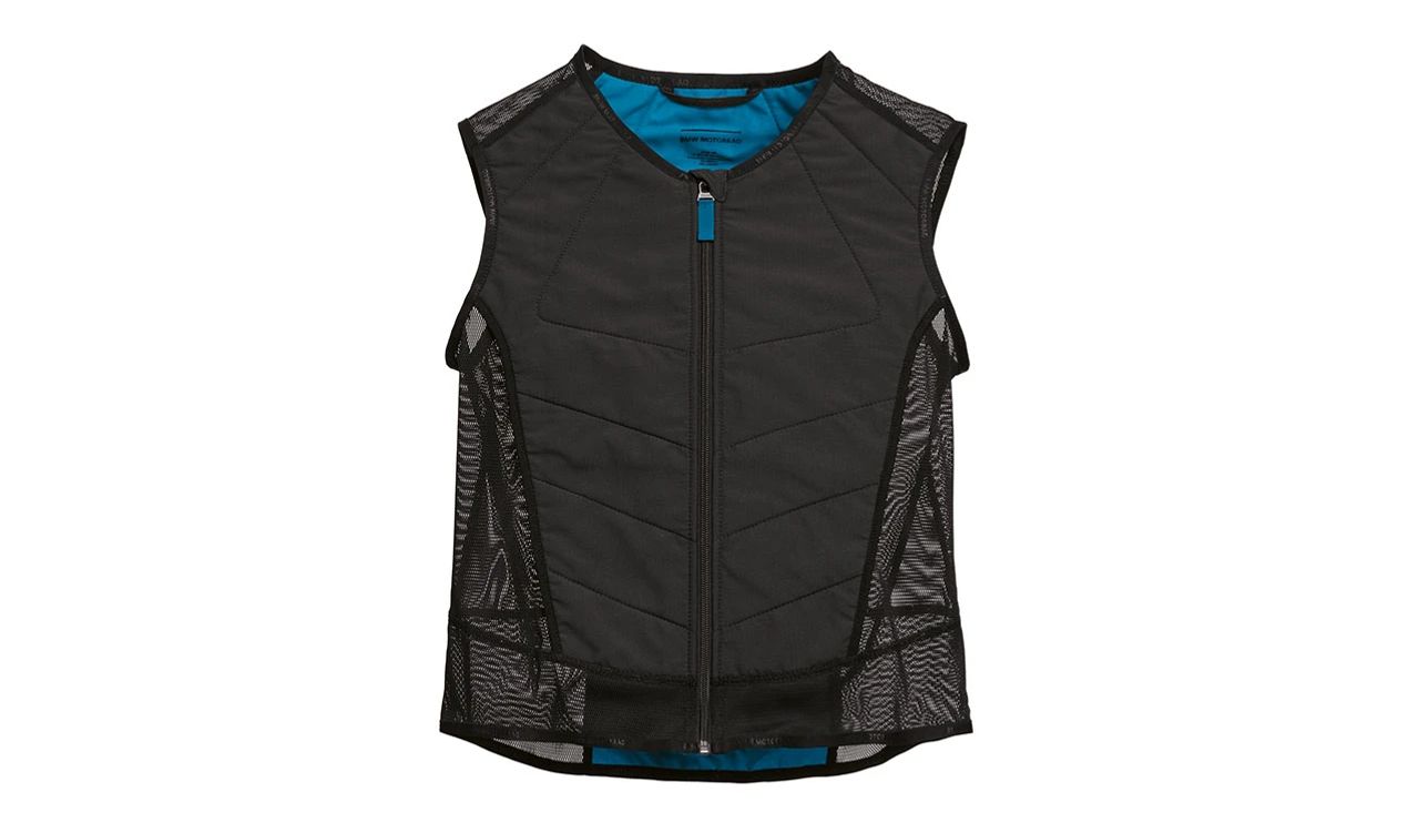 Refroidir OEM Cool Vest 76425B3E5E6 pour BMW Motorrad (tous les modèles). Idéal pour rester frais sur les routes chaudes. Produit BMW Motorrad d'origine.