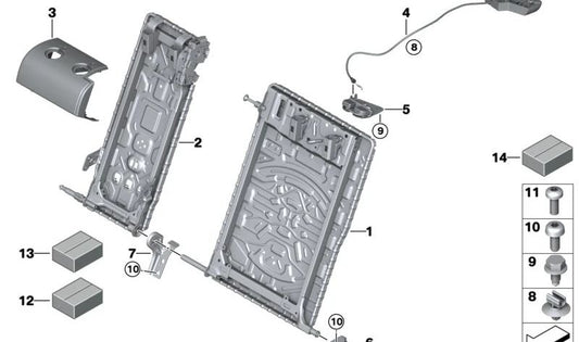 Tornillo hexagonal OEM 07119907416 para BMW F52, F22, F23, F44, F87, G42, G87, F30, F35, F80, G20, G28, G80, F32, F33, F82, F83, G22, G23, G82, G83, F90, G30, G38, G60, G90, F91, F92, F93, G14, G15, G16. Original BMW.