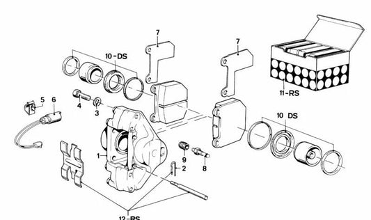 OEM brake fixing plate 3411112281 for BMW E21 {All versions: 315, 318, 320, 323i}. Original BMW.