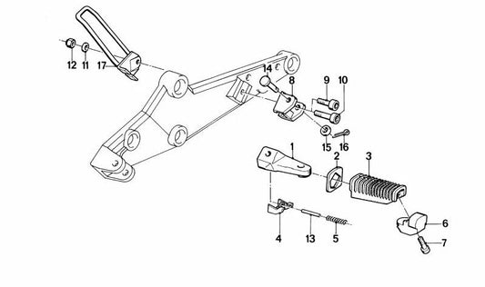 OM 46711451702 Counterweight do guidão para BMW Motorrad K100, K1. Peça original da BMW Motorrad.