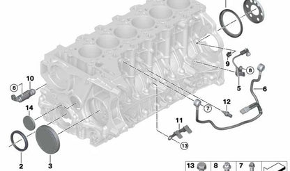 Support électrique OEM 12527611122 pour BMW E82, E88, F87, E90, E91, E92, E93, F80, F82, F83, F07, F10, F11, F06, F12, F13, F01, F02, F25, E70, E71. BMW d'origine.