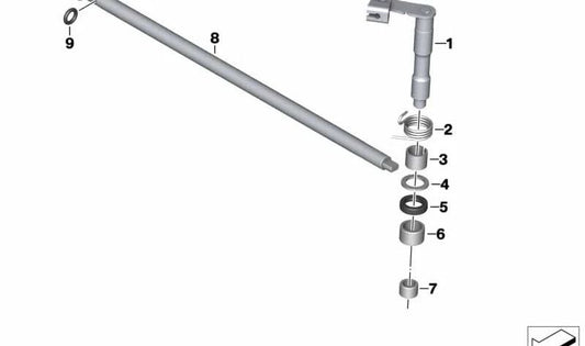 Casquillo de aguja OEM 11142343037 para motos BMW F 750 GS, F 850 GS, F 800 GS, F 700 GS, F 650 GS... y más. Original BMW Motorrad.