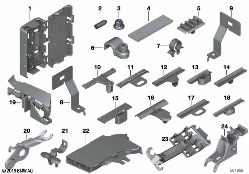 Sujet de BMW F40, F44, F45, F45N, F46, F46N, U06, F48, F48N, F49, F49n, U11, U12, F39, E83, E83N (OEM 61138374520). BMW d'origine