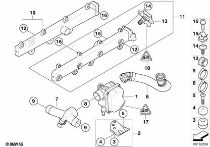 Leerlaufleiste para BMW Serie 3 E90, E90N, E92, E92N, E93, E93N (OEM 13417838261). Original BMW.