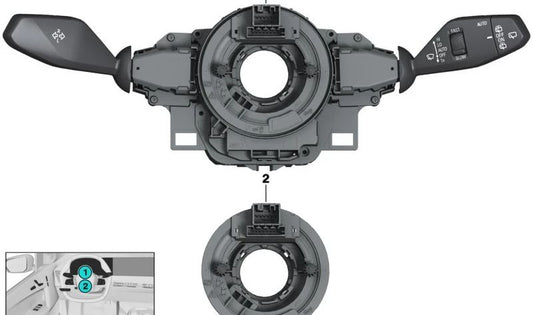 Módulo conmutador columna dirección OEM 61315A31C12 para BMW iX1 U11, iX3 I20 {i20, U11}. Control luces/intermitentes. Original BMW.