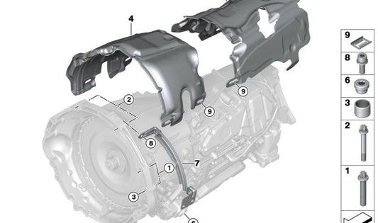 Front acoustic housing OEM 24149845320 for BMW G90, G09. Original BMW.