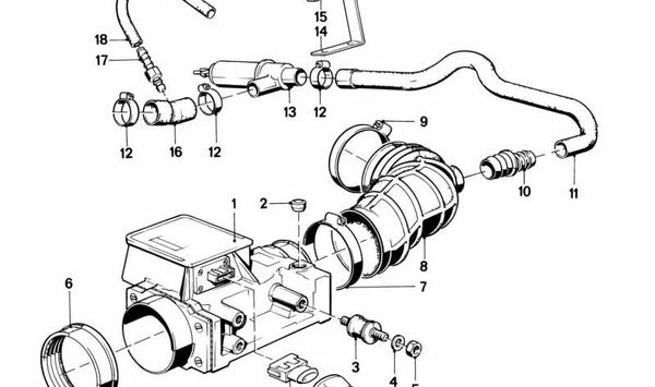 Fuelle guardapolvo de transmisión OEM 13711726206 para BMW E30. Original BMW.
