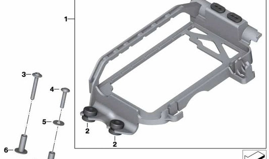 Suporte da Unidade de Controle OEM 13617717845 para BMW Motorrad HP4. BMW Motorrad original.