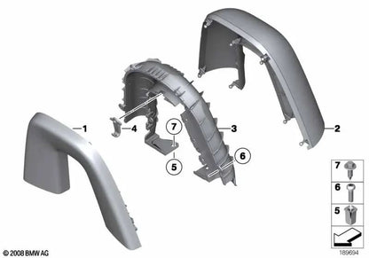 Cabide direito para BMW Z4 E89 (OEM 51439183912). BMW original