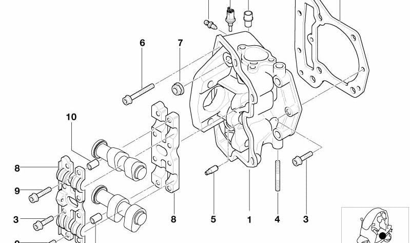 Double temperature switch OEM 13621703993 for BMW E36, E39, E38, E65, E31, E53, Z3, E52. Original BMW.