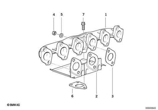 Board mit thermischem Beschützer ohne Asbest für BMW Series 3 E36, Serie 5 E34, E39, 7 E38 -Serie (OEM 11622247024). Original BMW