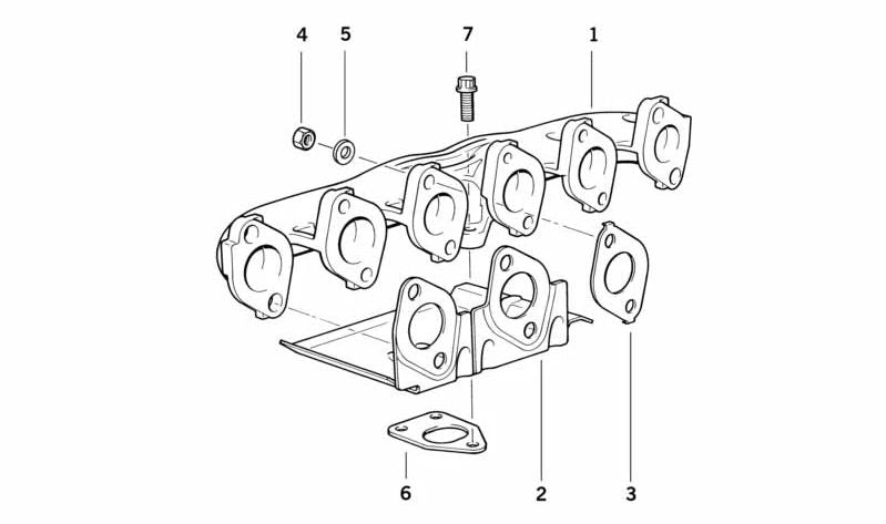 Junta metal OEM 11622246174 para BMW serie 3 E36, serie 5 E34, E39, serie 7 E38. Original BMW.
