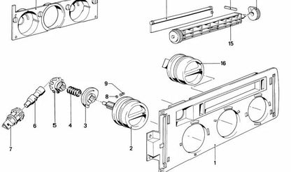 Pulsante di temperatura per BMW 6 E24 Serie (OEM 64111360310). BMW originale